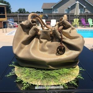 Michael Kors Gold Marina shoulder bag